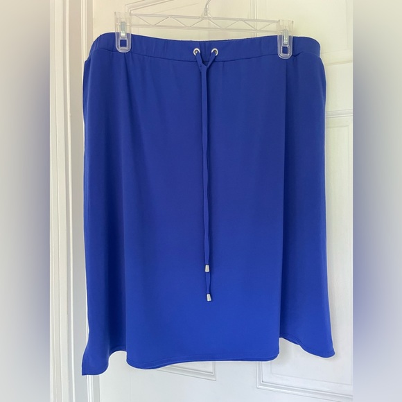 Susan Graver Royal Blue Skirt 1X - Picture 6 of 6